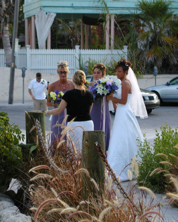Sis's wedding on the beach in Key West
