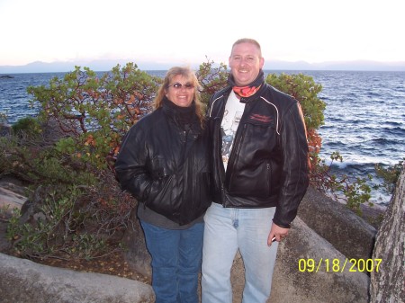 My husband and I at Lake Tahoe