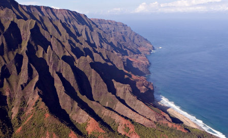 Napali Coastline on the North Island of Kauai