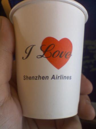 Coffee on the Plane in China.