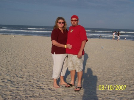 Me & my Hubby Mike at the Beach!!