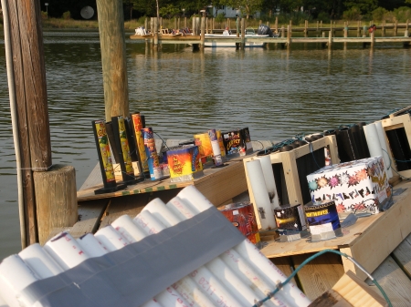 Townshend family fireworks, July 2007