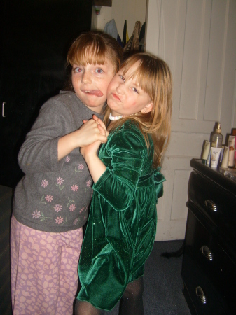 my grand daughter and my youngest (in green)