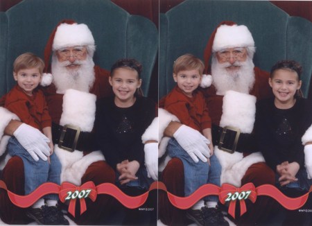 Justin, Santa, and Ashley