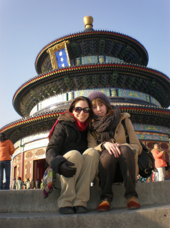 Charlotte and I at the Temple of Heaven, Beiji