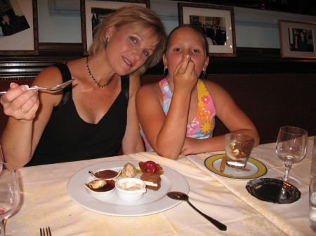 Dessert in Paris, Me and youngest daughter, Rachael