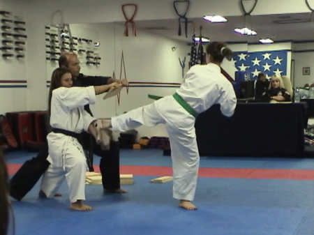 My oldest.. Almost a blackbelt now!