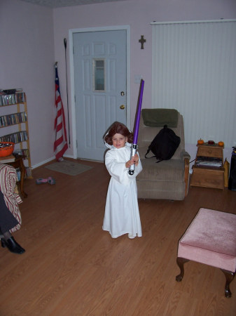 Lily as Princess Leia (2005)