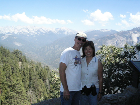 With my wife Leslie at Sequoia National Park