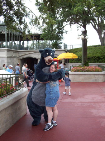 Baloo with Jessica at Disney World July 2005