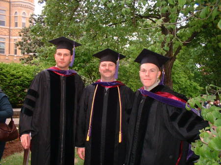 Juris Doctor Graduation 2006 w/my friends Luke and Mike