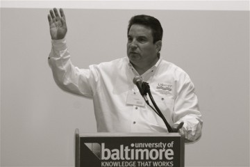 Luis Speaking at University of Baltimore