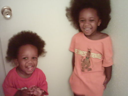 My boys...before their first haircuts
