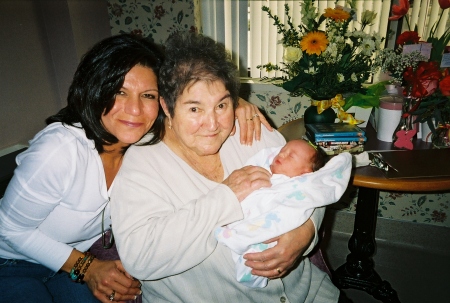 Me and My Mother with My New Grandbaby 3/07