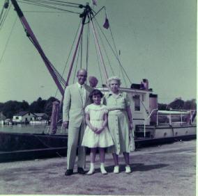 My dad, his mother and me 1953