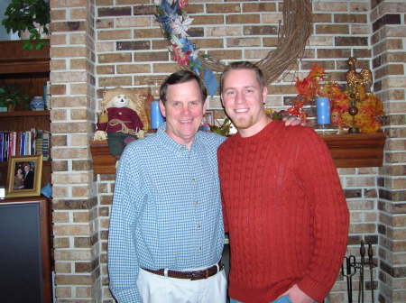 My dad and I at Thanksgiving