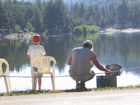 Me and Gabe fishin