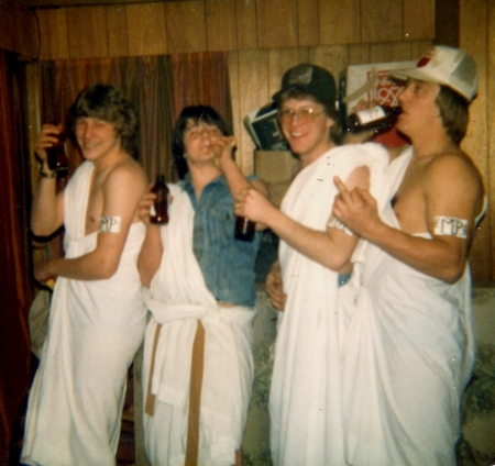 Defranes Toga,Ken,Stew,Rick,Dan(The host)-1981