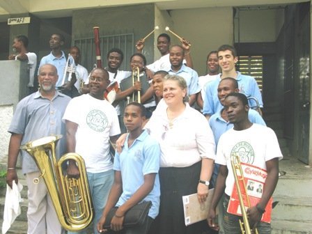 With Band Students in Leogane, Haiti