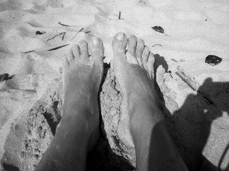 My feet in Kauai 2004