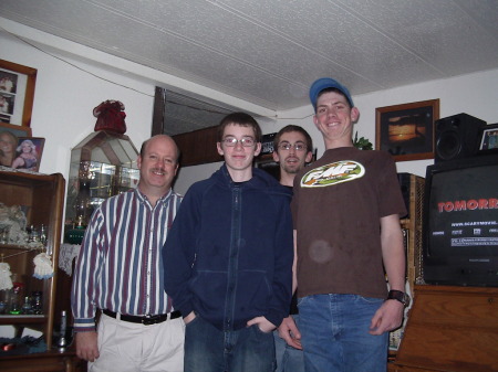 My husband & 3 of our boys in April '06