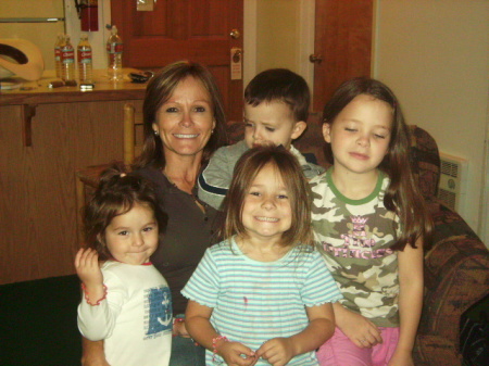 Me and my grandchildren In Red River