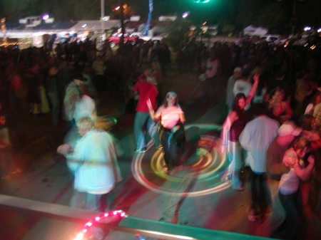 Karaoke dancing @ Willits Frontier Days Rodeo July 4th. weekend every year.