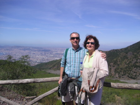 Jeff and Kathy on Vesuvio