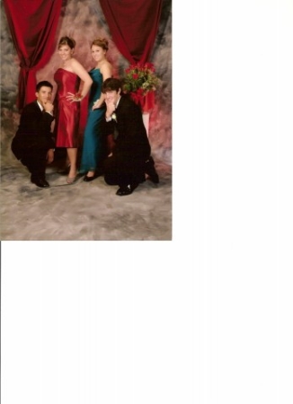 My daughter (in red) at her prom