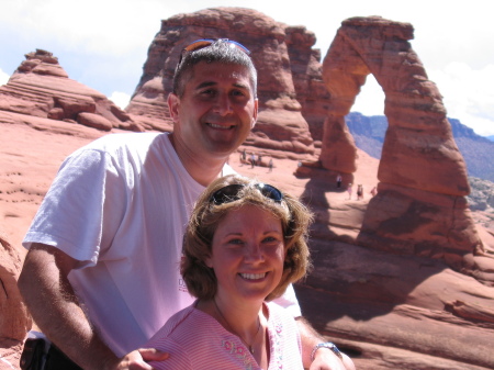 David and Martha at Arches N.P. in Utah
