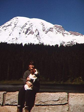 Tif and Duke at Mt. Rainier