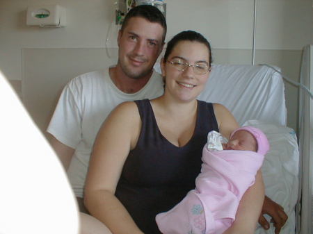 me my wife and new daughter