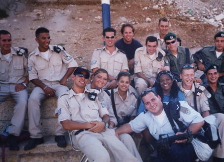 At the Kotel with the Israeli military