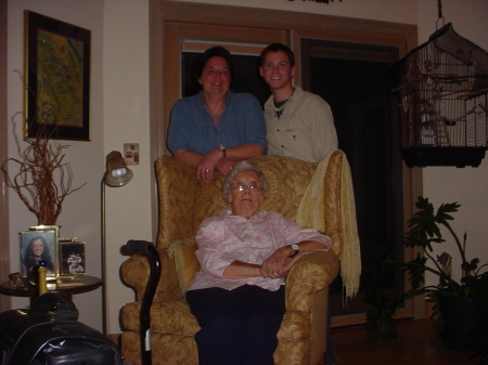 Myself with Justin and my Grandmother
