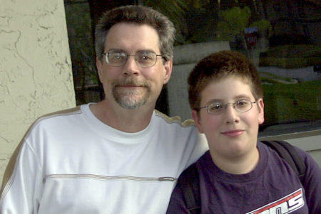 With my son, Sam, age 11