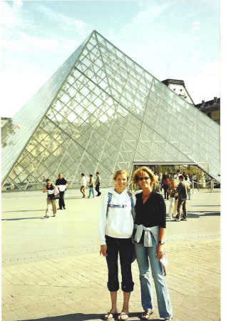 2003 - My youngest daughter Cortney and I at the L'ouvre in Paris