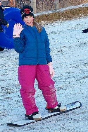 Kaylie Snowboarding