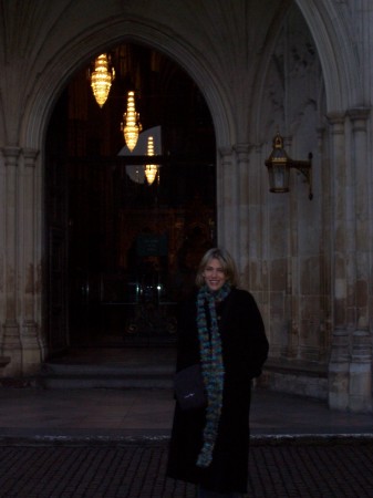 Standing in front of Westminster Abbey, London 2006