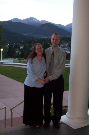 Jessica and Nathan at the Stanley Hotel
