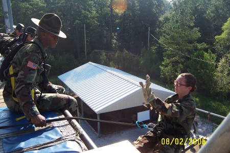 Me at work on Victory Tower at Fort Jackson SC
