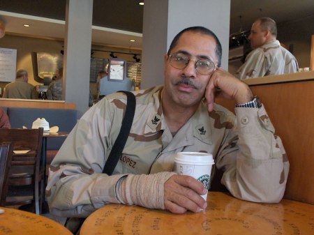 At Starbucks Having Coffee in Kuwait.