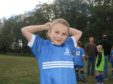 Kegan on the soccer field