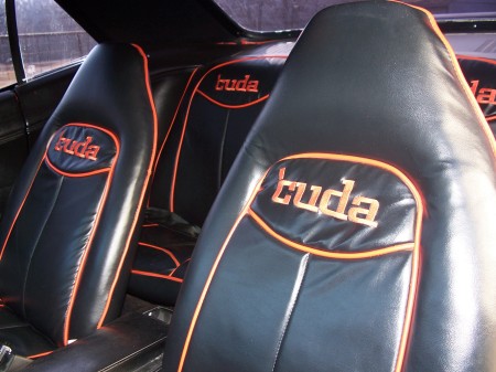 Rory's 'Cuda seats