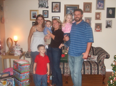 Christmas 2007 with my oldest son, daughter-in-law and grandkids