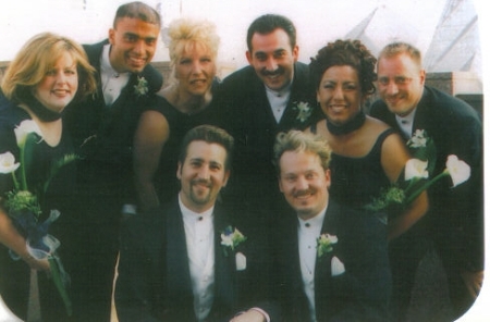 Ken, Myself, and our wedding party. Not your conventional wedding!