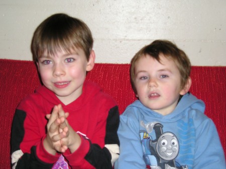 Grandsons, Nikolas and Noah