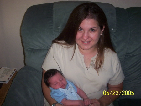 Heather and Baby Oscar