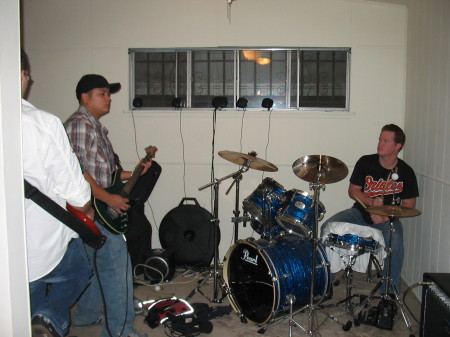 my boys rockin out at my pad