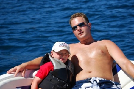 My youngest (Garrett) and I in Chelan