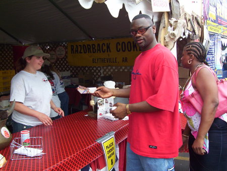 Rob at the Cleveland Rib Cookoff 2004